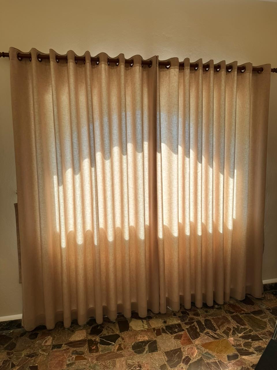 inside curtains